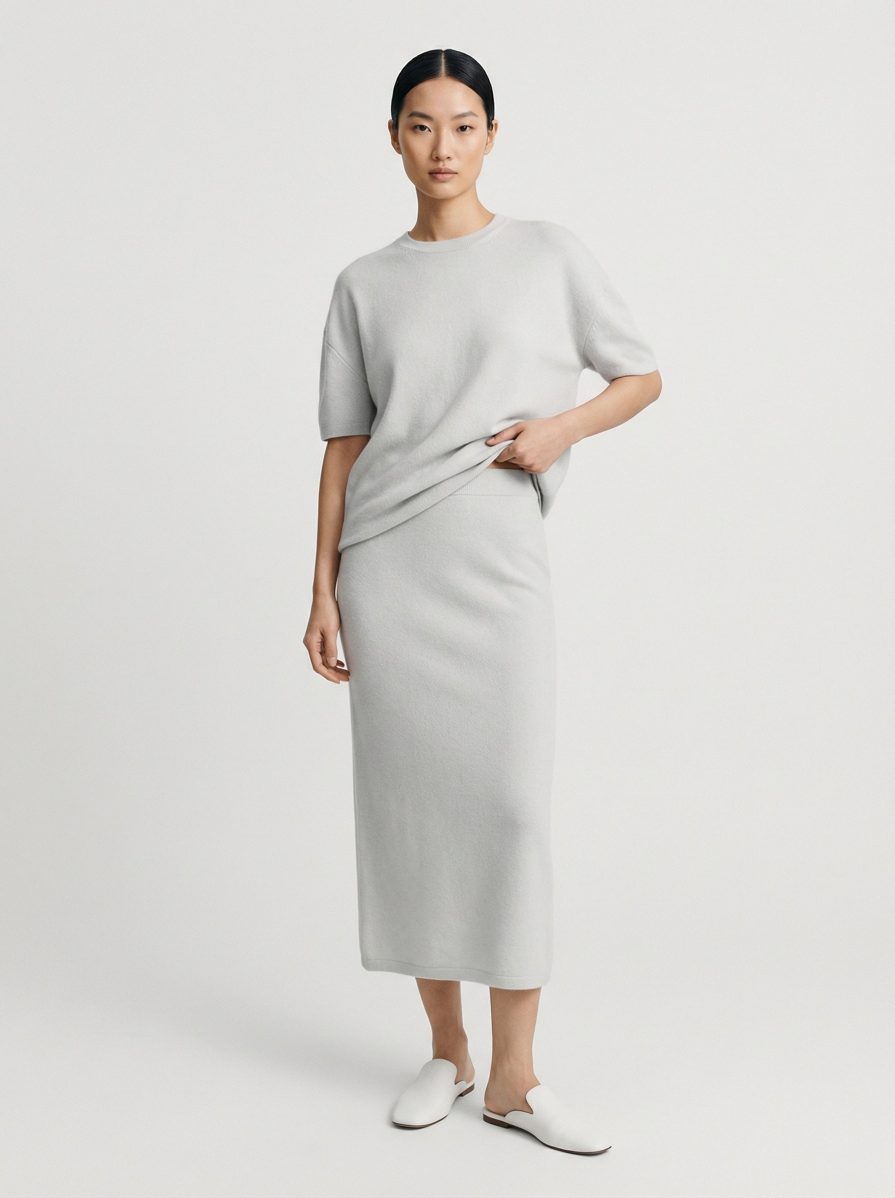 Sophie 100% Cashmere Midi Skirt- PRE ORDER