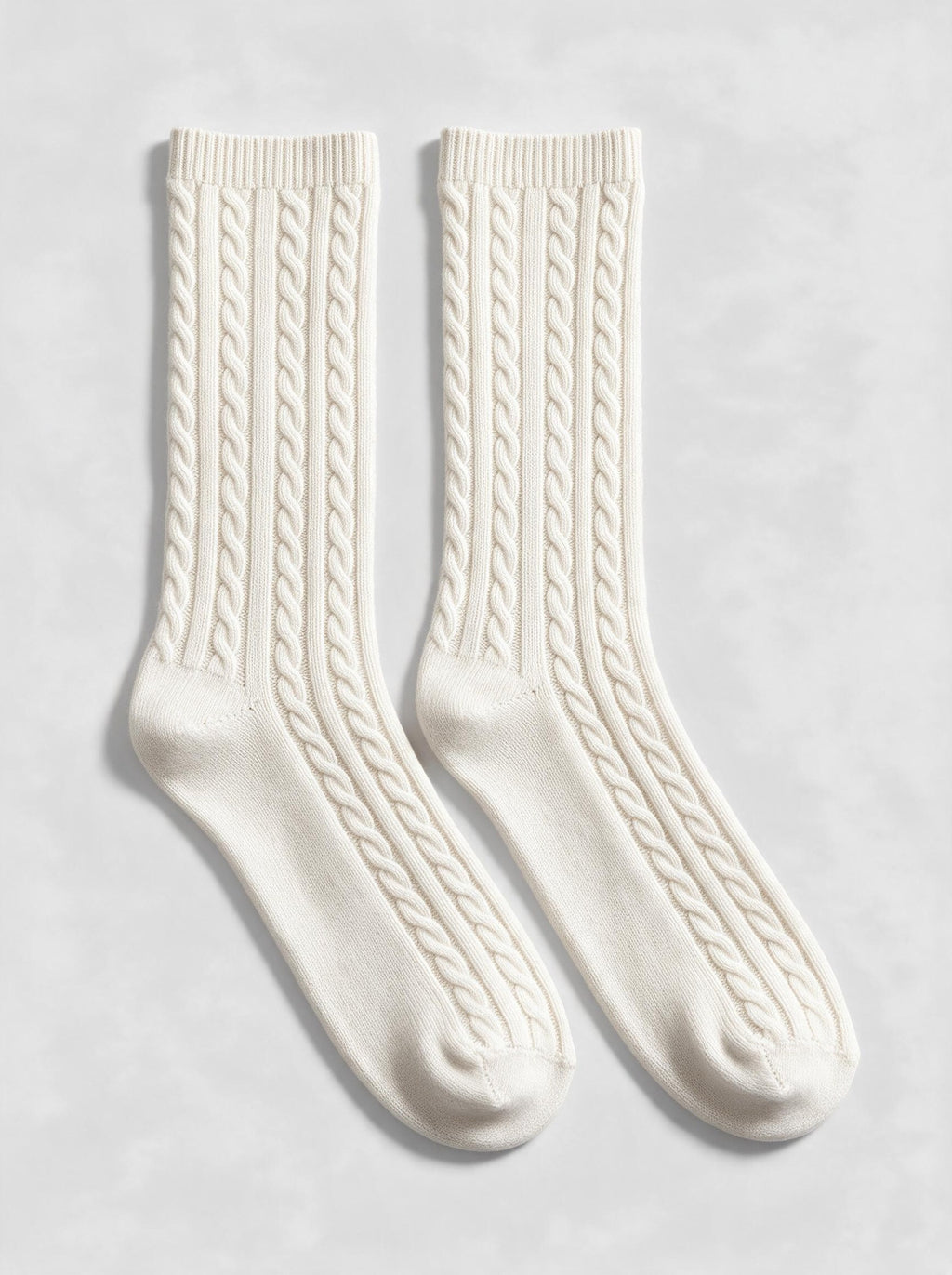 100% Cashmere Socks - Beige