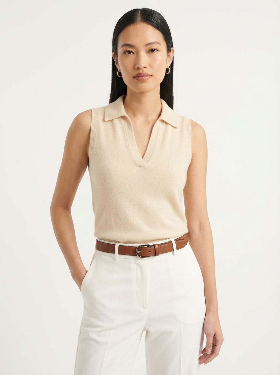 Colette 100% Cashmere Polo Neck Top- PRE ORDER