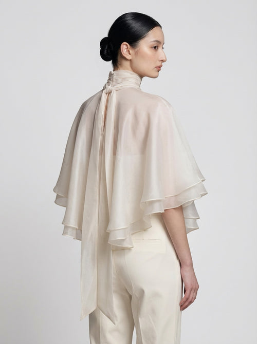 100% Silk  Cape Organza Top- PRE ORDER