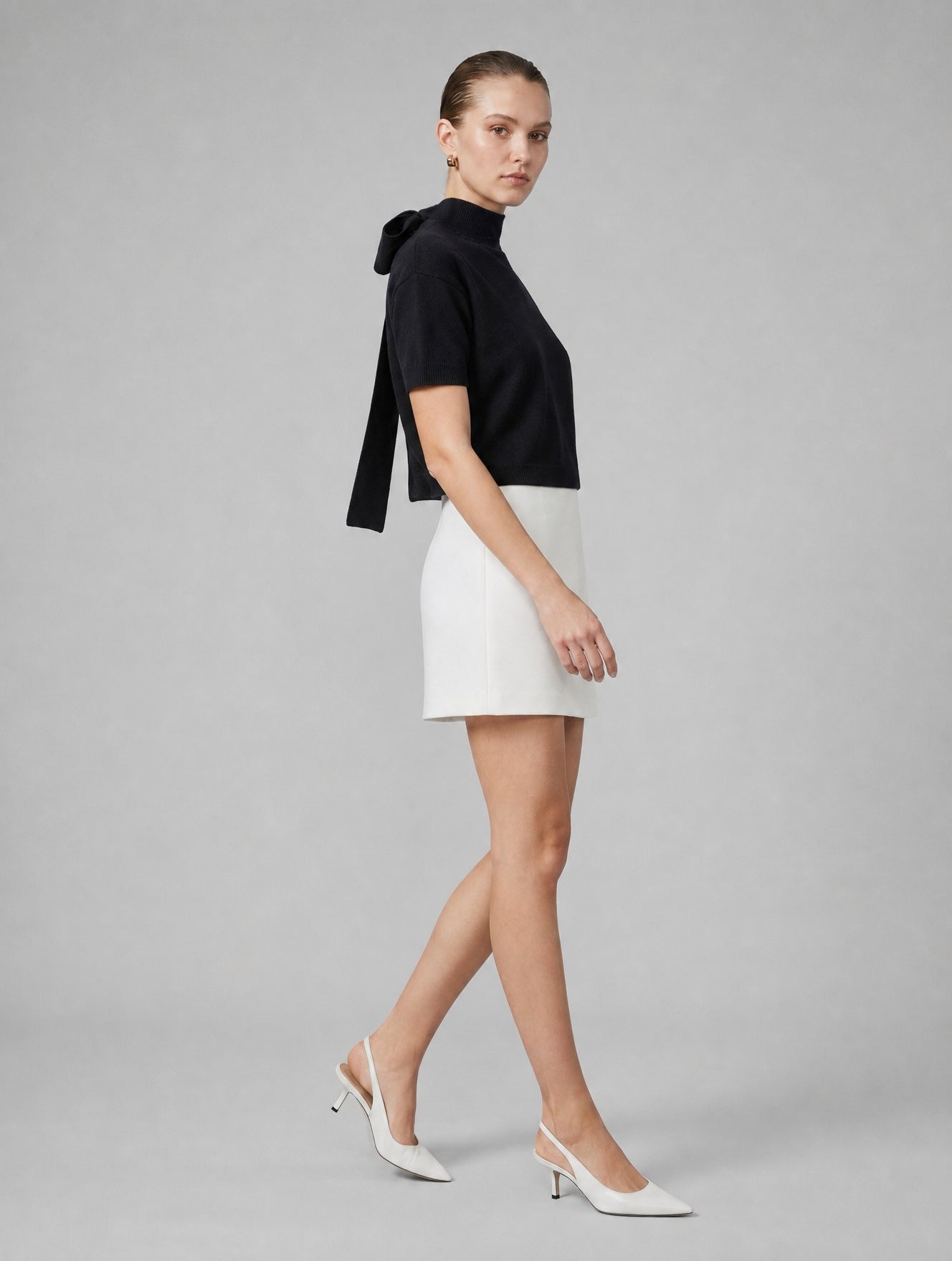Nina 100% Cashmere Turtle Neck Top