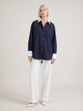 Carrie Cotton Navy Shirt
