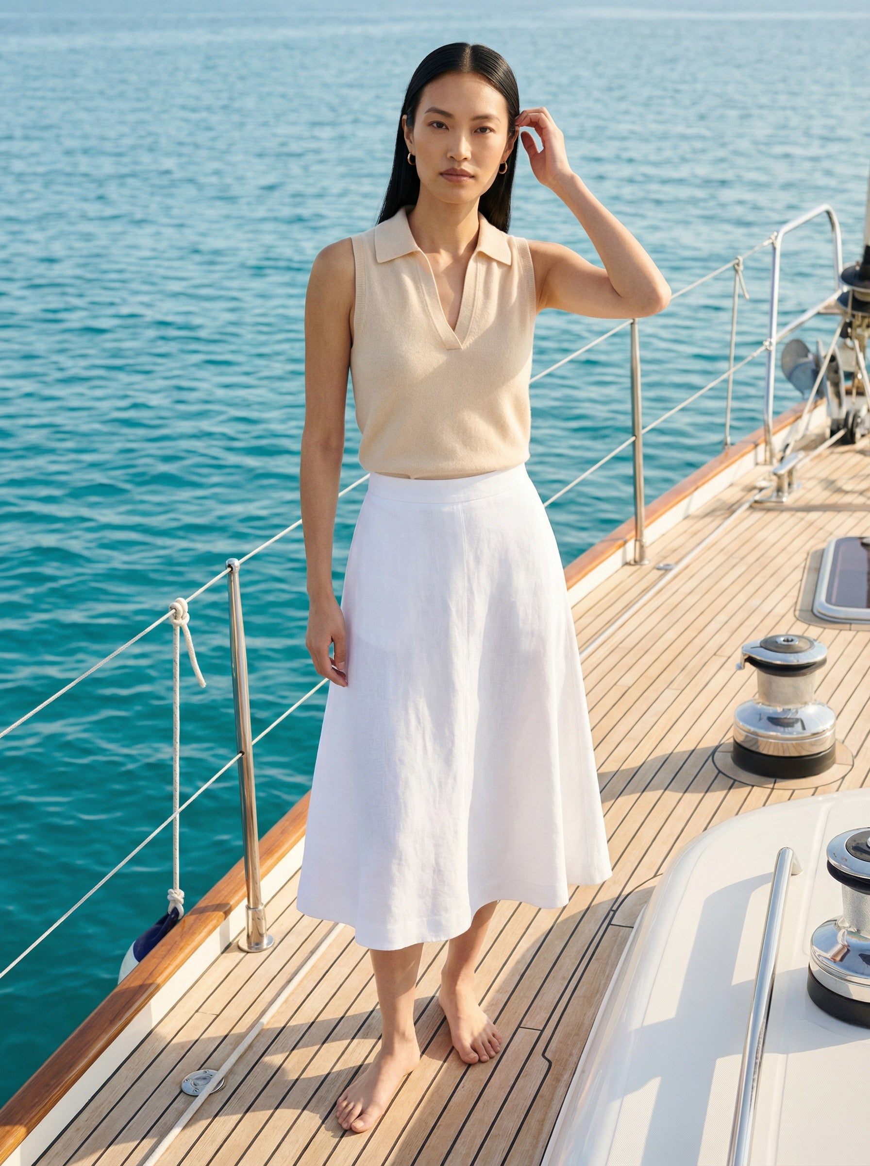 Colette 100% Cashmere Polo Neck Top- PRE ORDER