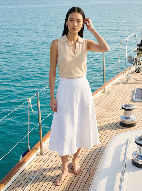 Colette 100% Cashmere Polo Neck Top- PRE ORDER